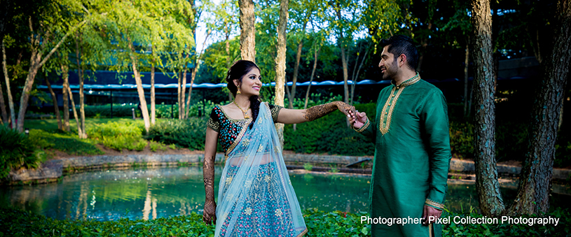 See this lovely outdoor indian couple photography