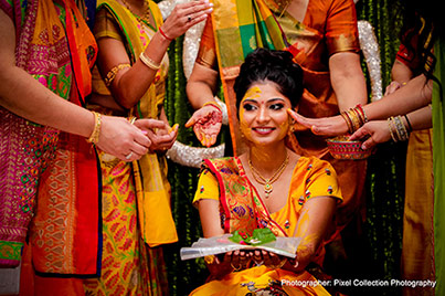 Haldi for the bride