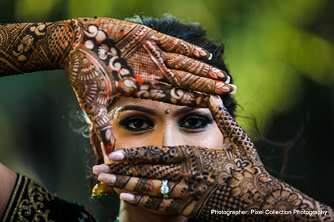 Marvelous indian bride mehndi art