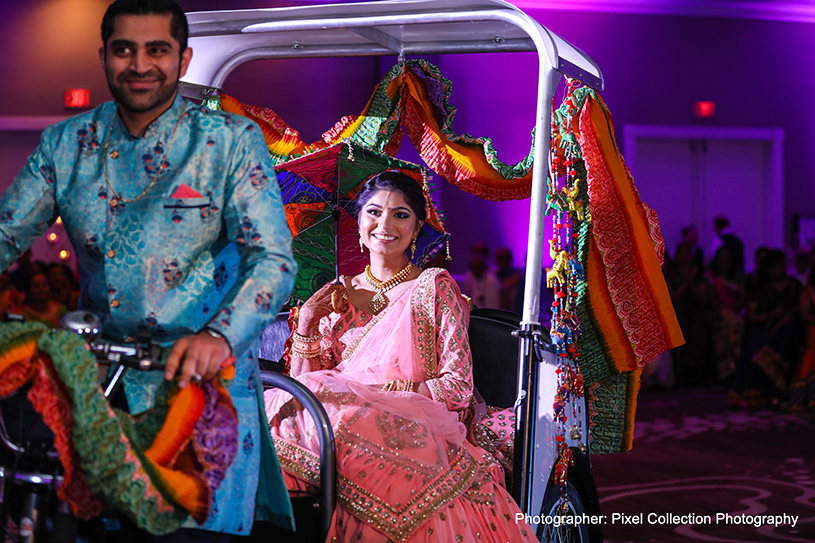 See this original indian groom and bride entrance