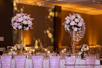 Marvelous Indian wedding flowers and lights decoration
