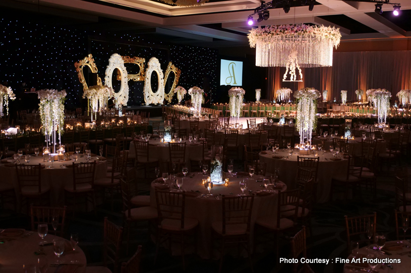 Over the top Reception night decor