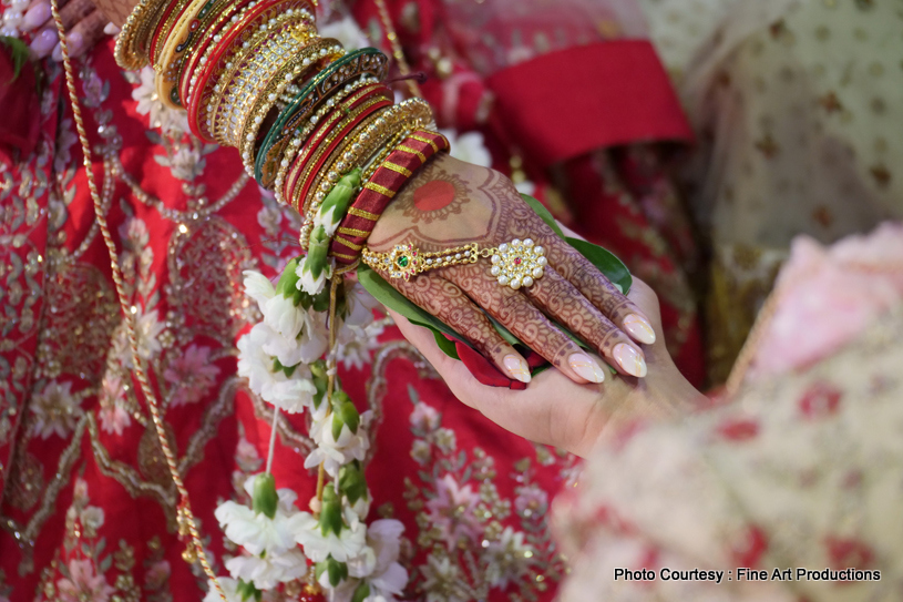 Indian Couple at wedding ceremony