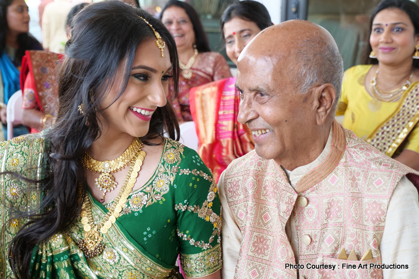 Indian Couple posing with Family Member