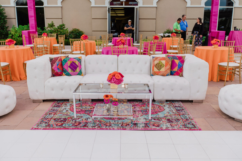 Sitting Decoration at Indian Wedding