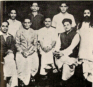 Group photo of accused of Mahatma Gandhi assassination. 