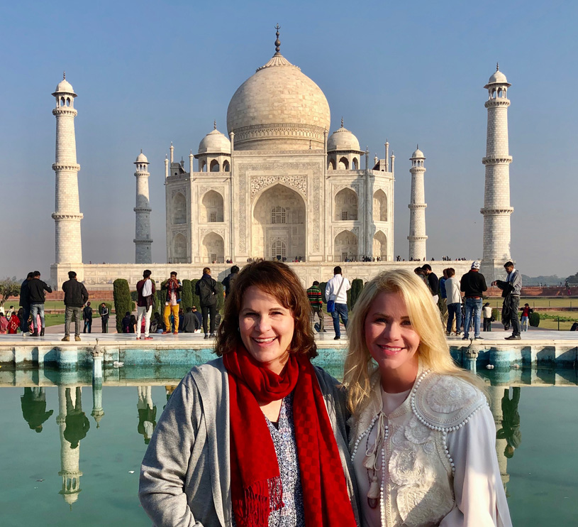 photo-shoot at the Taj Mahal