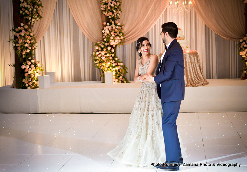 Indian Bride and Groom's Dance Performance Capture