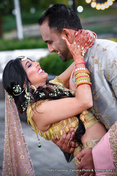 Most Romantic Movement of Indian Bride and Groom Captured by Zamana Photo and Videography