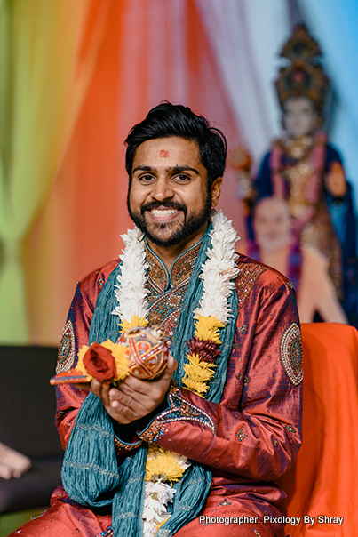 Portrait look of Indian Groom