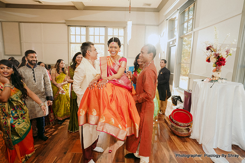 See this original indian bride entrance