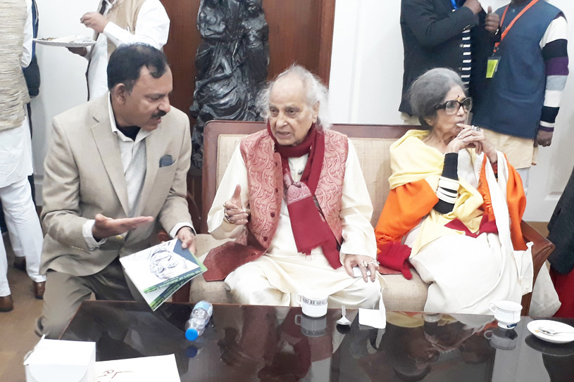 Tara Gandhi Bhattacharjee and Martand Pandit Jasraj