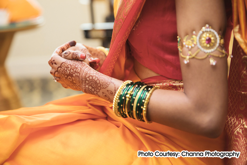 The ritual involves the ceremonial singing of traditional songs to the beat of drums and dholaks