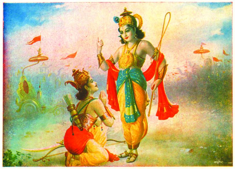 Krishna tells Gita to Arjuna 