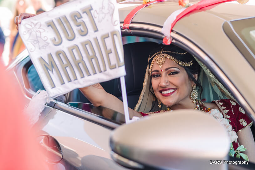 After Wedding Ceremony Indian bride's Picture