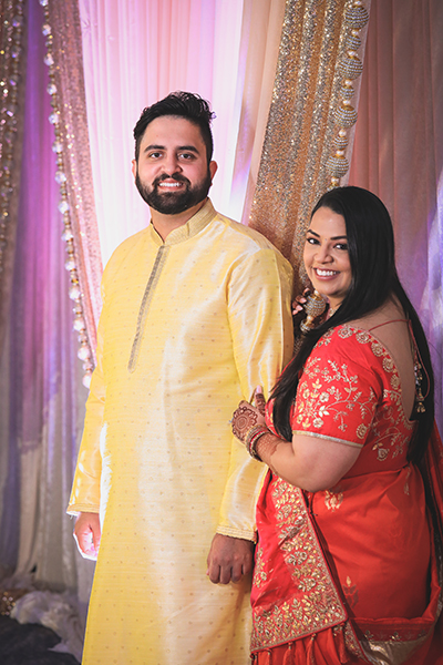 Lovely Indian couple posing