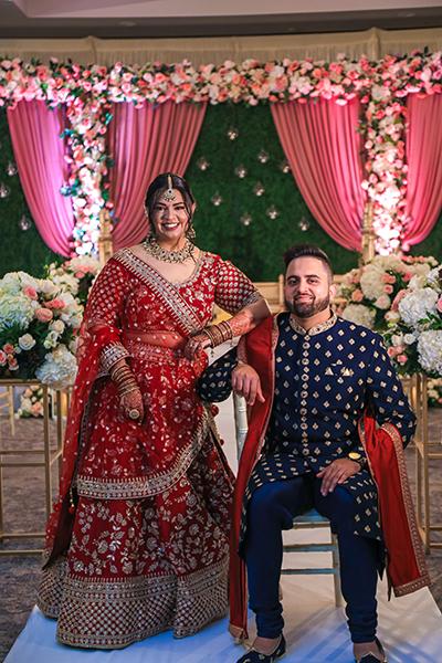 Amazing flower decor at Indian wedding