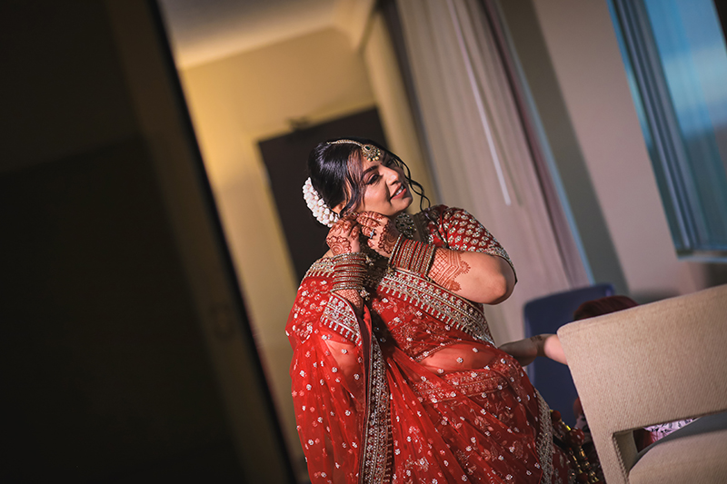 Indian bride wedding earrings