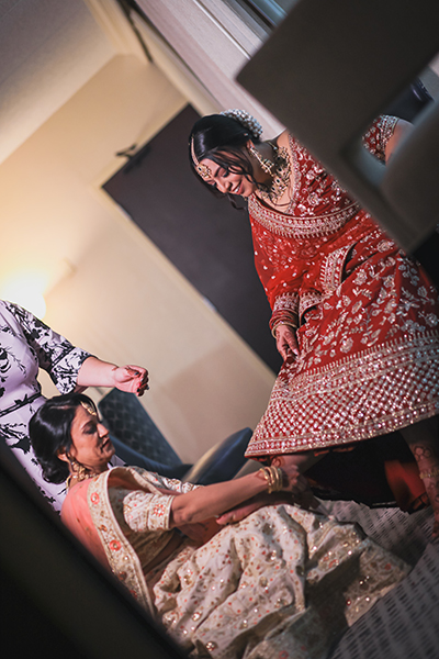 Bride getting ready for her big day