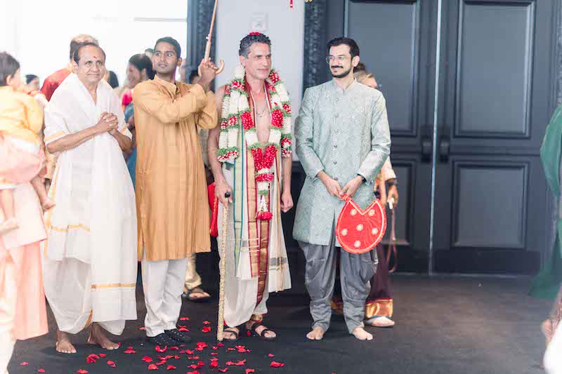 Indian groom waiting for the bride