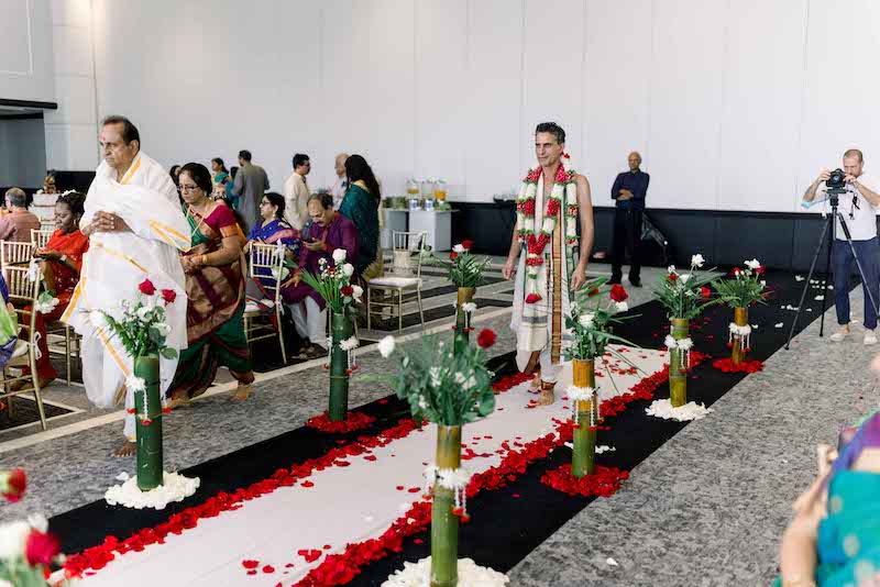 Bengali wedding entry of Groom