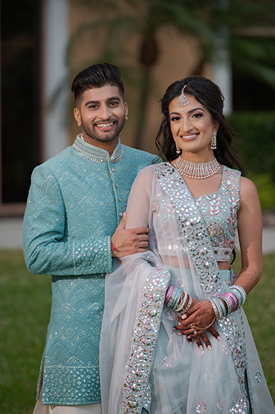 Indian Couple Posing outdoors