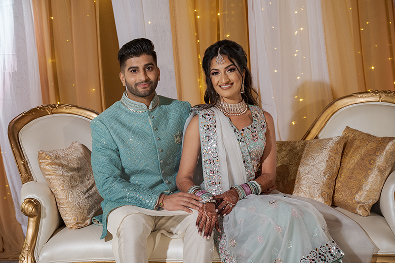 Lovely Indian wedding couple