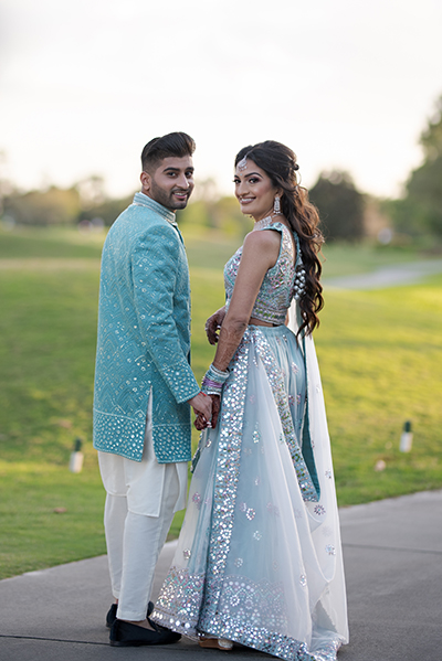 Wedding Outfit of Indian Couple