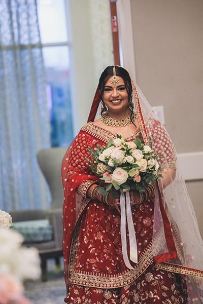 Detailed look of Indian bride