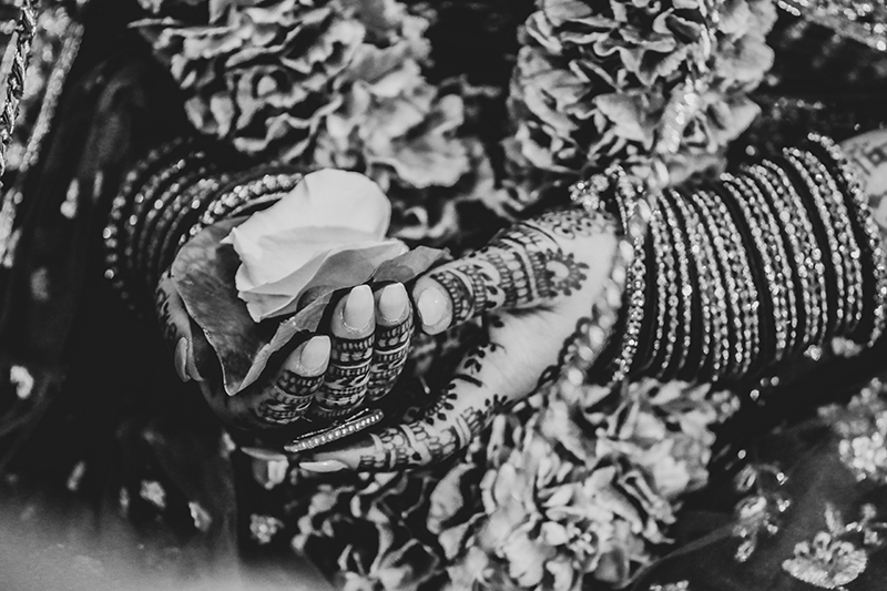 Holding Paan and areca nut for wedding rituals