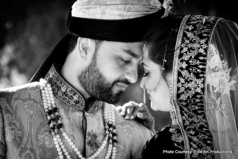 Indian Bride and Groom Posing