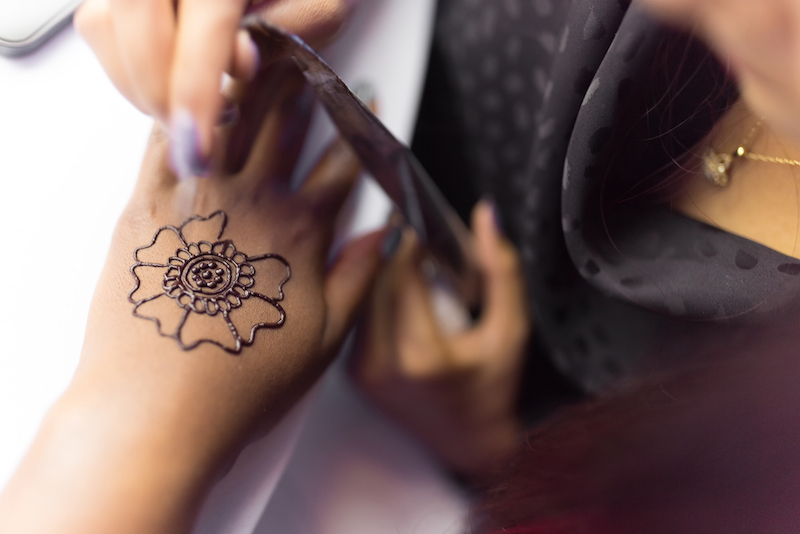 Henna Artist Applying mehndi