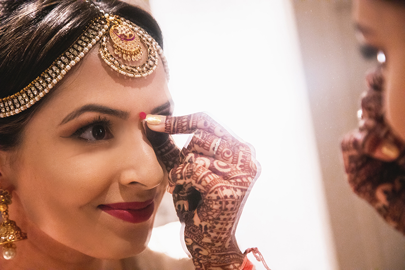 Indian Bride getting ready for her big day