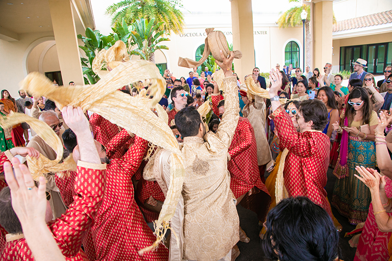 Friends and Family having fun at Baraat