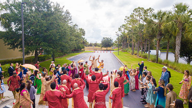 Groom Entering the wedding venue 