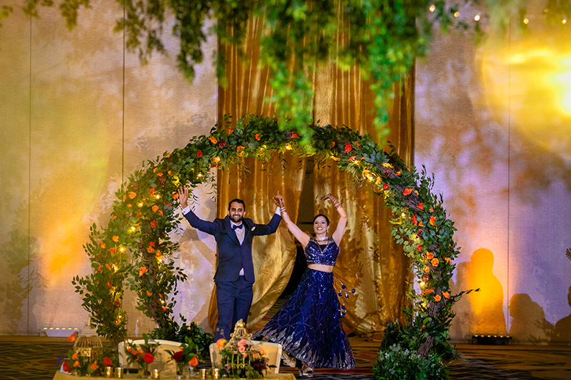 Indian Couple Dance at wedding reception