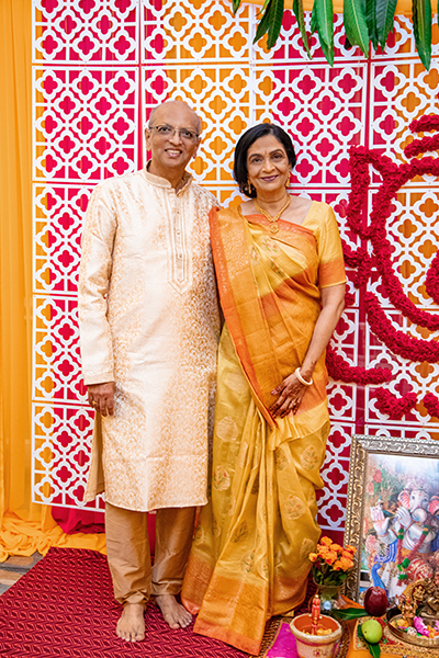 Bride's Parents Posing