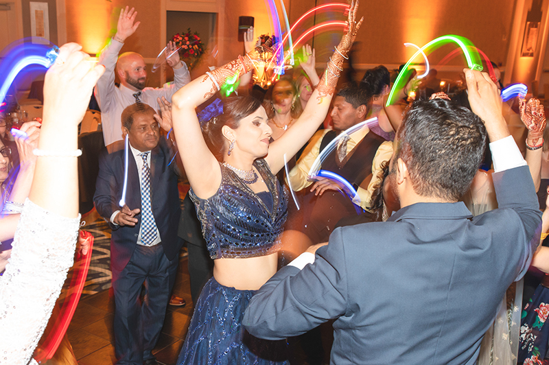 Bride Having fun at reception