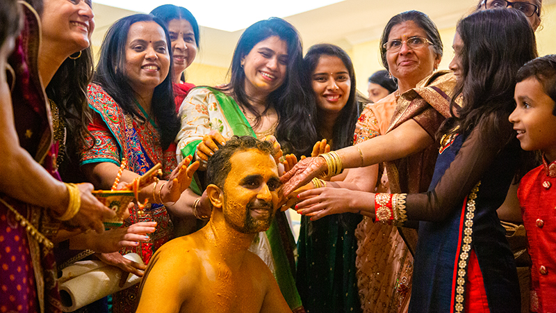 Indian Groom Haldi Ceremony