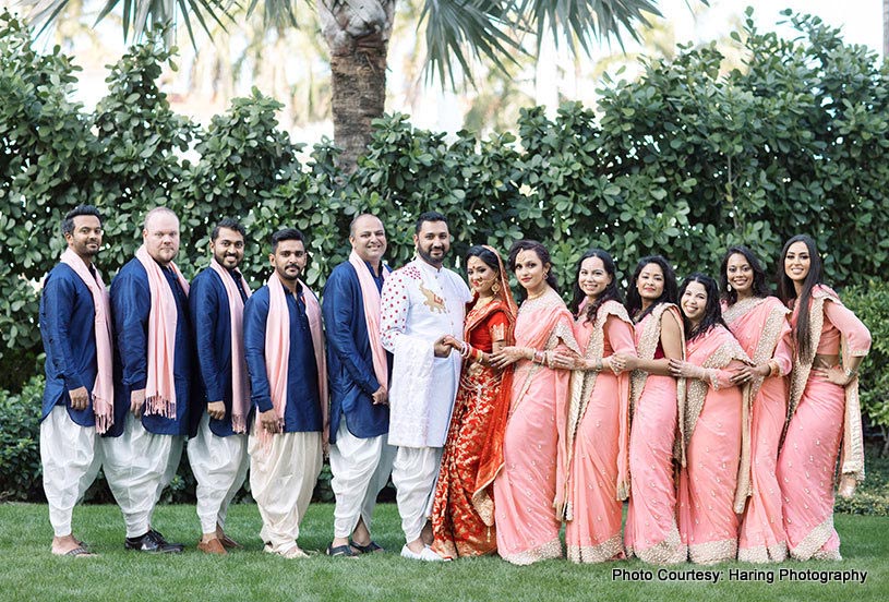 Indian Couple with Friends