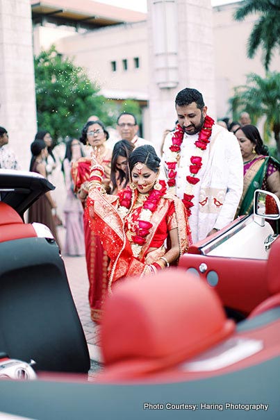 Indian Wedding ritual of Vidaai