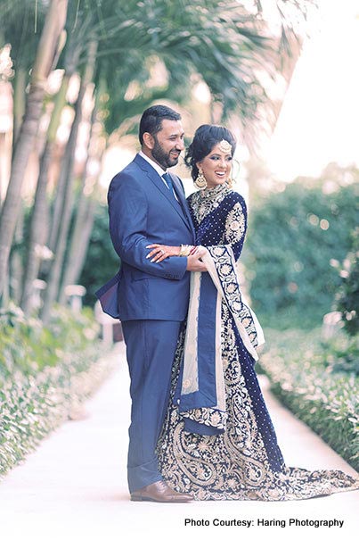 Indian Couple posing for a photo