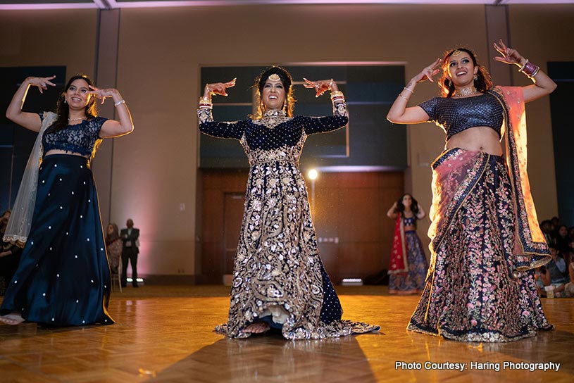 Bride Performing at Sangeet night