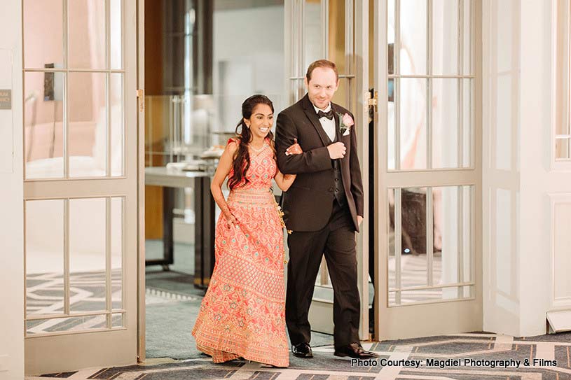 Overwhelmed Indian bride for the special day