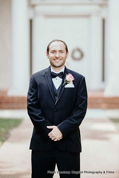 Portrait capture of Groom