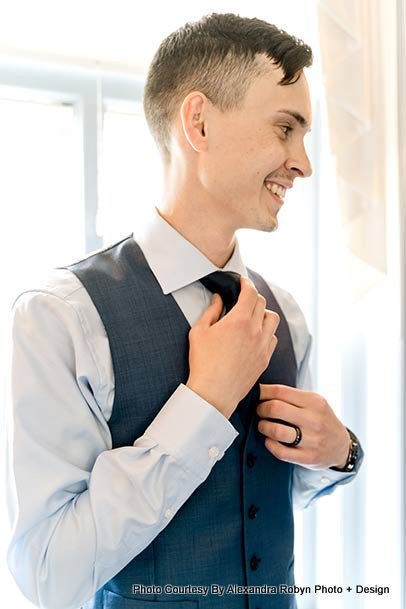 Bride getting ready for His wedding