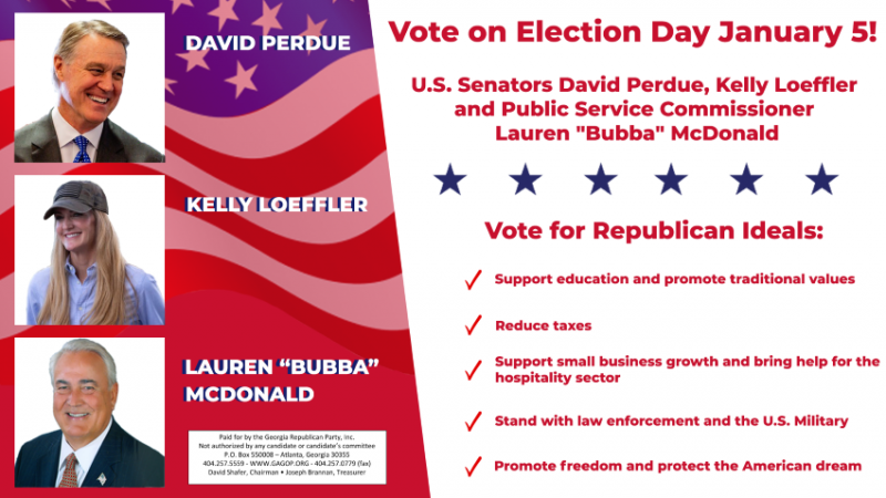 Vote for Republican Ideals on Election Day January 5