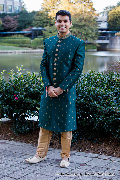 Indian Groom ready for his sageen night