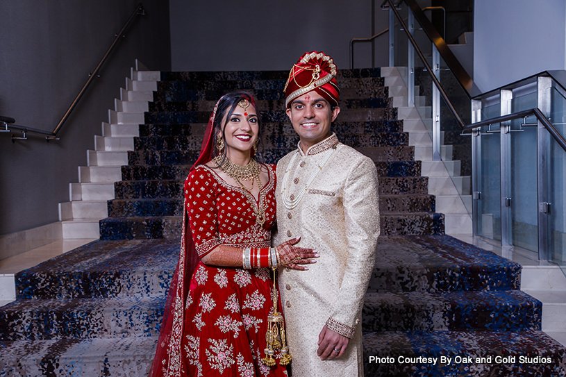 Glamorous Indian Bride and groom just married