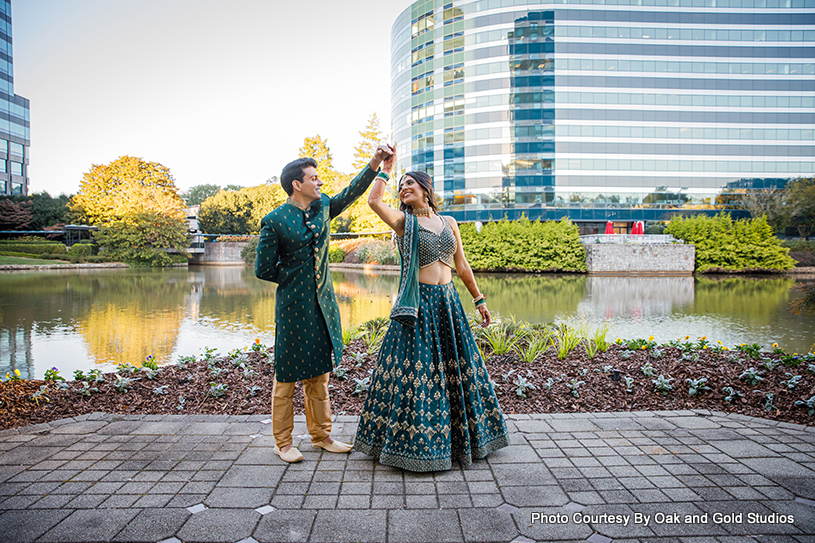 Indian Couple Having Tender Moment
